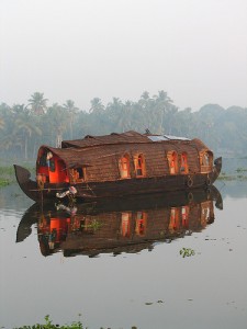 Stock photo of Kerala houseboat