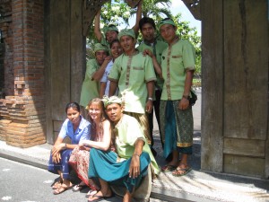 Me and the lovely hotel staff in Bali
